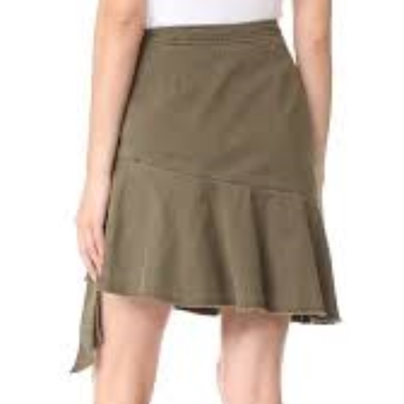 Cinq a Sept Anson Skirt in Olive - Picture 2 of 2